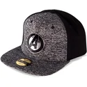 cappello-snapback-grigio-e-nero-con-visiera-piatta-logo-metal-avengers-marvel-comics-di-difuzed
