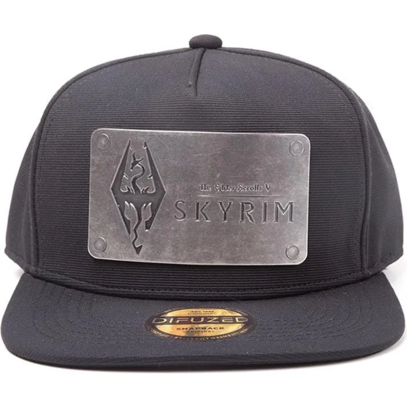 epci-plata-negru-snapback-dovahkiin-metal-plate-the-elder-scrolls-v-de-difuzed