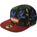 casquette-plate-noire-et-rouge-snapback-harry-potter-difuzed