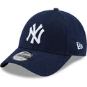 epci-curbata-bleumarin-reglabila-9forty-denim-de-new-york-yankees-mlb-de-new-era