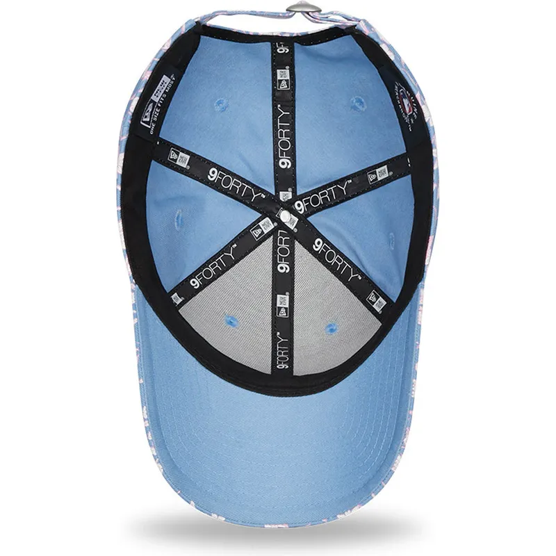 epci-curbata-albastru-reglabila-rosa-9forty-floral-de-new-york-yankees-mlb-de-new-era
