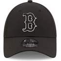 casquette-courbee-noire-ajustable-9forty-black-and-silver-boston-red-sox-mlb-new-era
