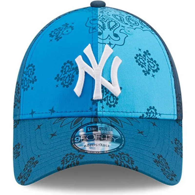 epci-curbata-albastru-reglabila-9forty-paisley-print-de-new-york-yankees-mlb-de-new-era