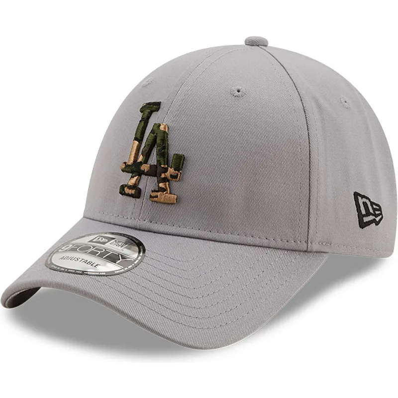 epci-curbata-gri-reglabila-9forty-camo-infill-de-los-angeles-dodgers-mlb-de-new-era