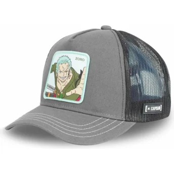 Cap curbată gray snapback Roronoa Zoro One Piece de Capslab