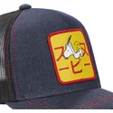 epci-curbata-bleumarin-snapback-pea-sam-denim-snoopy-arahide-de-capslab