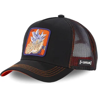 Svart trucker-keps Son Goku ULT2 Ultra Instinct Dragon Ball från Capslab