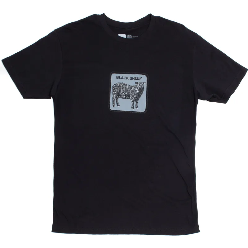 tricouri-maneca-scurta-negru-de-black-sheep-herd-me-the-farm-de-goorin-bros
