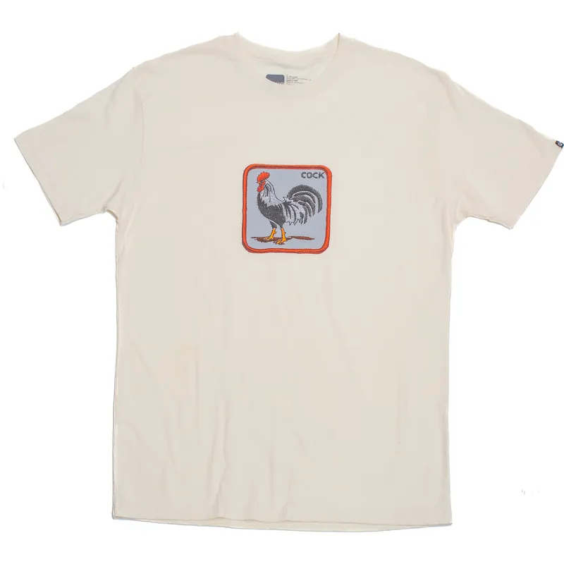 tricouri-maneca-scurta-bej-de-cock-clucker-the-farm-de-goorin-bros