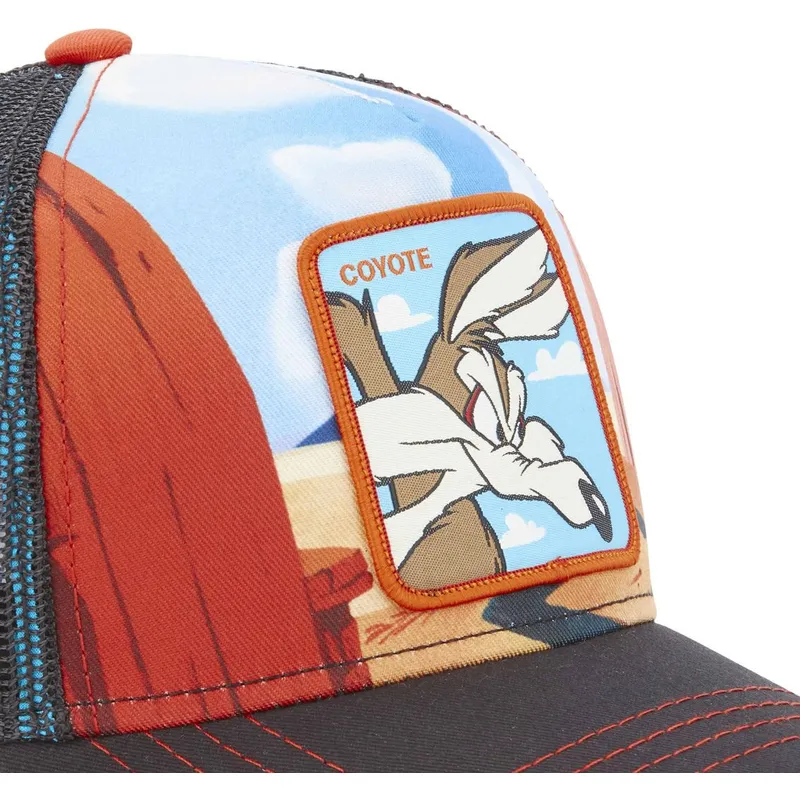 trucker-mutze-mehrfarbig-coyote-loo5-coy2-looney-tunes-von-capslab