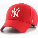 czerwona-czapka-z-daszkiem-snapback-mvp-new-york-yankees-mlb-od-47-brand