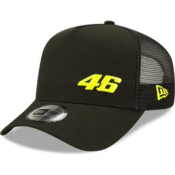 new-era-a-frame-repreve-flawless-valentino-rossi-vr46-motogp-black-trucker-hat