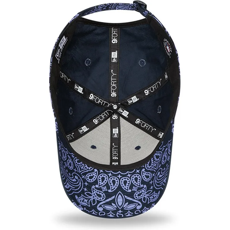 epci-curbata-bleumarin-reglabila-9forty-paisley-print-de-new-york-yankees-mlb-de-new-era