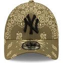casquette-courbee-verte-ajustable-9forty-paisley-print-new-york-yankees-mlb-new-era