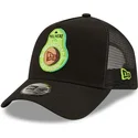 casquette-trucker-noire-avocat-a-frame-food-icon-new-era