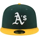 grune-und-gelbe-flache-59fifty-ac-perf-kappe-der-oakland-athletics-mlb-von-new-era
