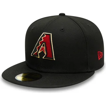 Șepci plată negru fitted 59FIFTY AC Perf de Arizona Diamondbacks MLB de New Era