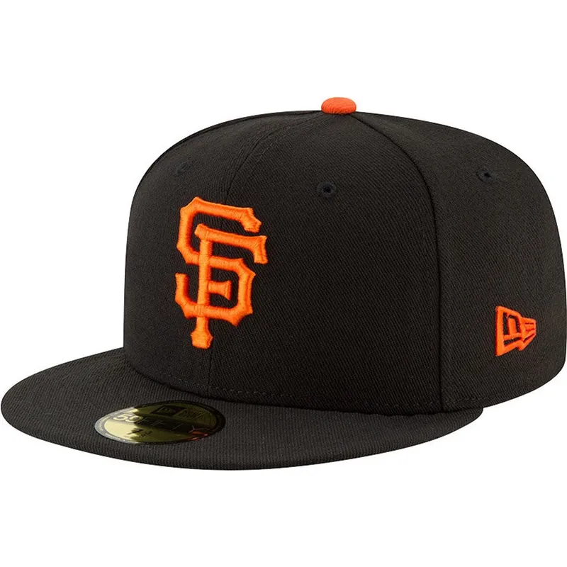cappello-piatto-nero-aderente-59fifty-ac-perf-dei-san-francisco-giants-mlb-di-new-era