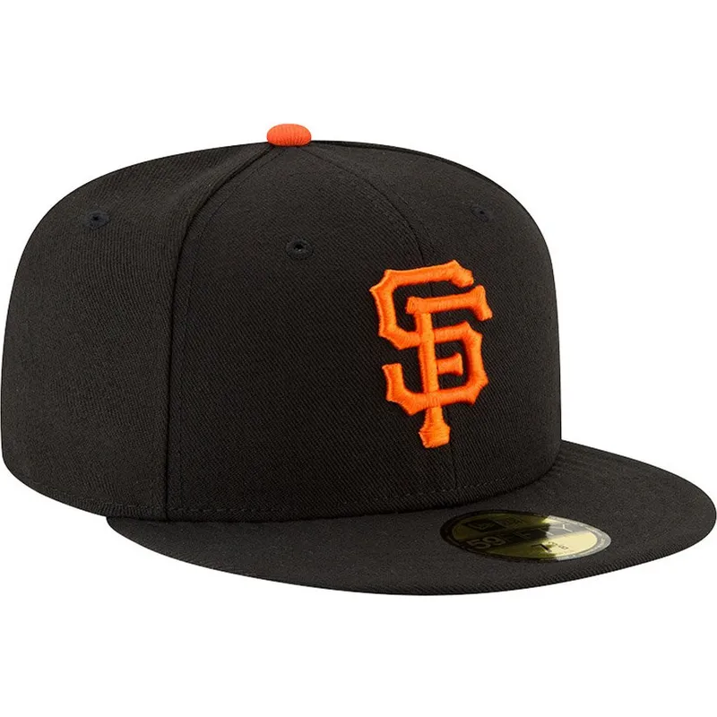 cappello-piatto-nero-aderente-59fifty-ac-perf-dei-san-francisco-giants-mlb-di-new-era