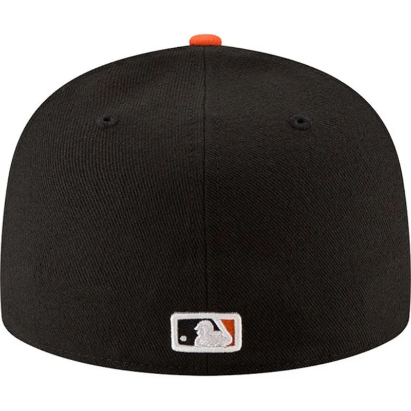 cappello-piatto-nero-aderente-59fifty-ac-perf-dei-san-francisco-giants-mlb-di-new-era