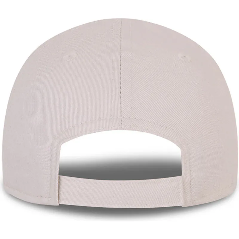 casquette-courbee-beige-ajustable-pour-bambin-avec-logo-marron-9forty-league-essential-new-york-yankees-mlb-new-era