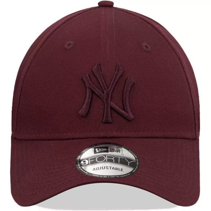 new-era-curved-brim-maroon-logo-9forty-league-essential-new-york-yankees-mlb-maroon-snapback-cap