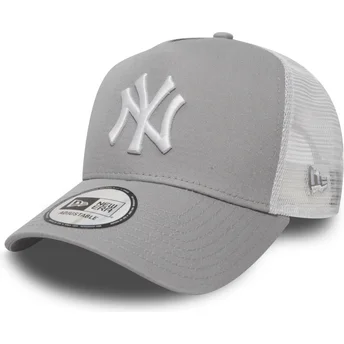 cap-curbata-gray-snapback-pentru-copii-a-frame-clean-de-new-york-yankees-mlb-de-new-era