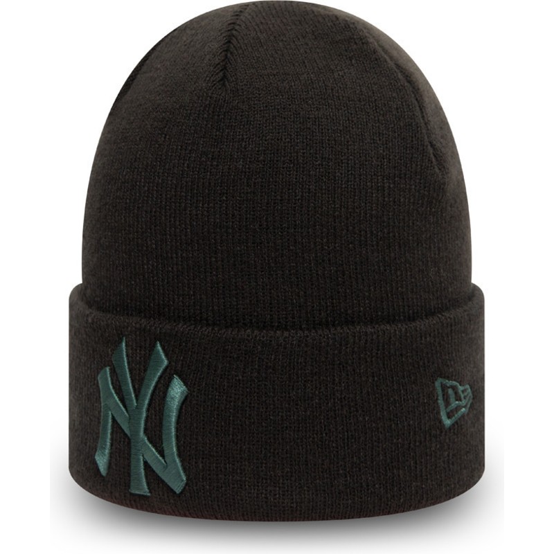 new-era-blue-logo-knit-cuff-league-essential-new-york-yankees-mlb-black-beanie