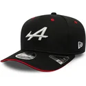 gorra-curva-negra-snapback-9fifty-stretch-snap-de-alpine-formula-1-renault-de-new-era
