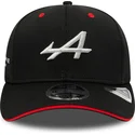 gorra-curva-negra-snapback-9fifty-stretch-snap-de-alpine-formula-1-renault-de-new-era