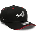 gorra-curva-negra-snapback-9fifty-stretch-snap-de-alpine-formula-1-renault-de-new-era