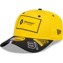 casquette-courbee-jaune-et-noire-snapback-9fifty-stretch-snap-esteban-ocon-renault-formula-1-new-era