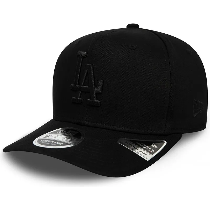 epci-curbata-negru-snapback-9fifty-stretch-snap-tonal-de-los-angeles-dodgers-mlb-de-new-era