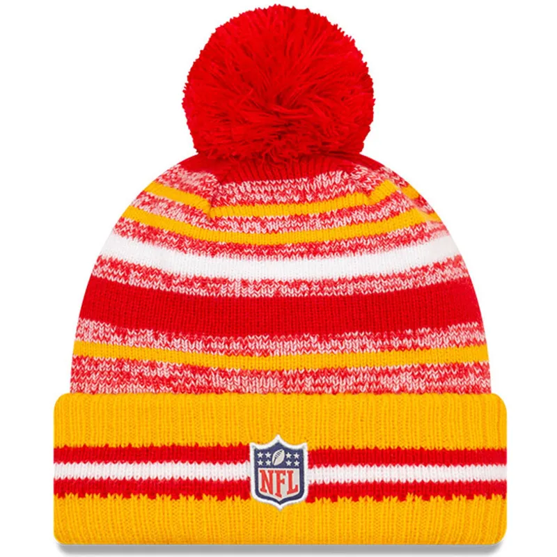 caciuli-pompon-galben-sport-sideline-de-kansas-city-chiefs-nfl-de-new-era