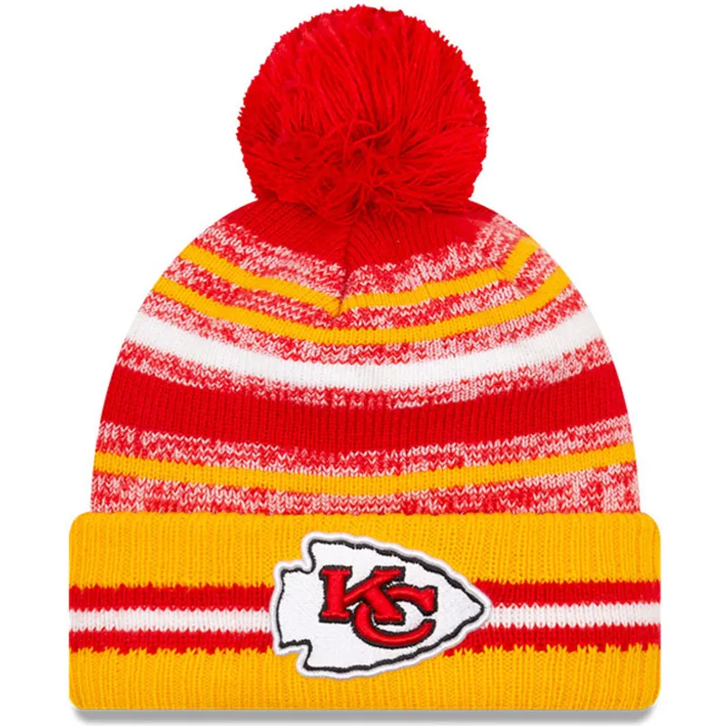 caciuli-pompon-galben-sport-sideline-de-kansas-city-chiefs-nfl-de-new-era