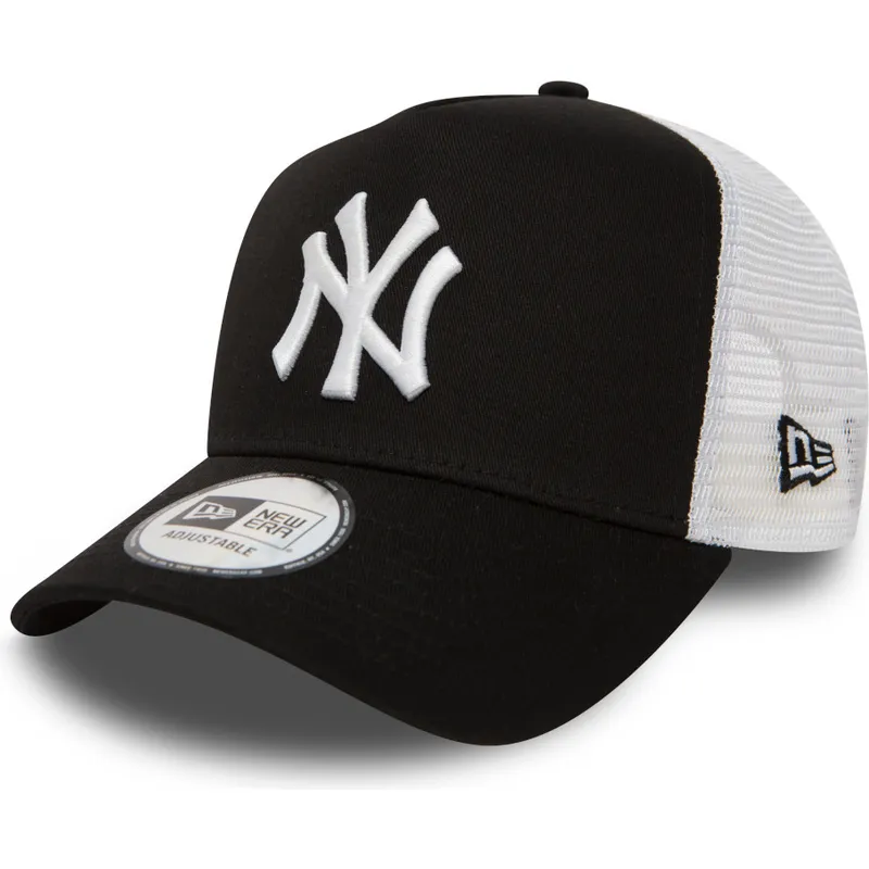 czarna-czapka-trucker-dziecieca-a-frame-clean-new-york-yankees-mlb-new-era