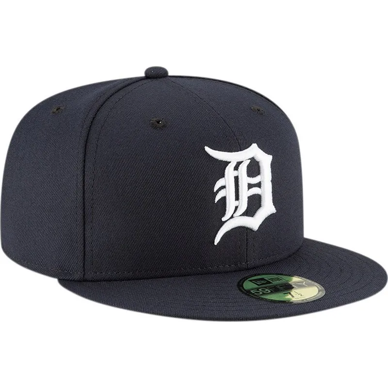 cappello-piatto-blu-marino-chiuso-59fifty-ac-perf-dei-detroit-tigers-mlb-di-new-era