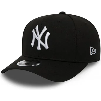 Cappellino nero a visiera curva snapback 9FIFTY Stretch Snap dei New York Yankees MLB di New Era