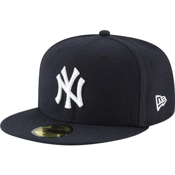 Marinblå platt keps justerad 59FIFTY AC Perf från New York Yankees MLB av New Era