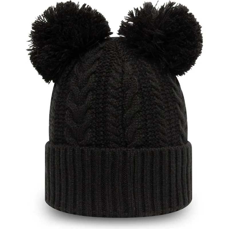 caciuli-pompon-negru-doble-knit-cuff-de-new-york-yankees-mlb-de-new-era