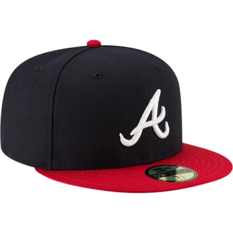 platt-keps-marinbla-och-rod-justerad-59fifty-ac-perf-fran-atlanta-braves-mlb-av-new-era