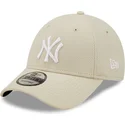 gorra-curva-beige-ajustable-9forty-diamond-era-de-new-york-yankees-mlb-de-new-era