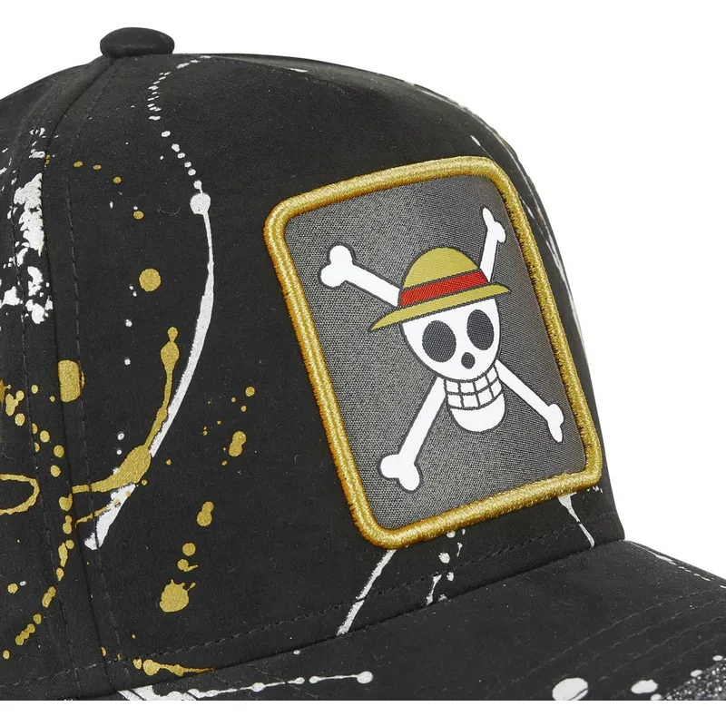 cappellino-curvo-nero-regolabile-straw-hat-pirates-tag-log1-one-piece-di-capslab