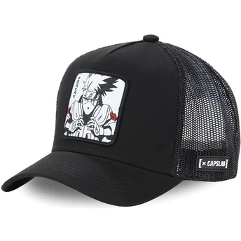 Capslab Kakashi Hatake KAK2 Naruto Black Trucker Hat