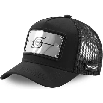 Șepci curbată negru snapback BAN Konoha Naruto de Capslab
