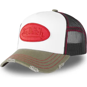 Cap curbată white snapback de Von Dutch