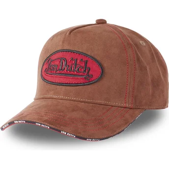 Von Dutch Curved Brim CLA2 Brown Adjustable Cap