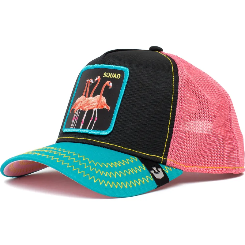 epci-curbata-negru-snapback-rosa-squad-flamingoals-the-farm-de-goorin-bros