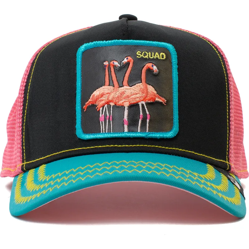epci-curbata-negru-snapback-rosa-squad-flamingoals-the-farm-de-goorin-bros