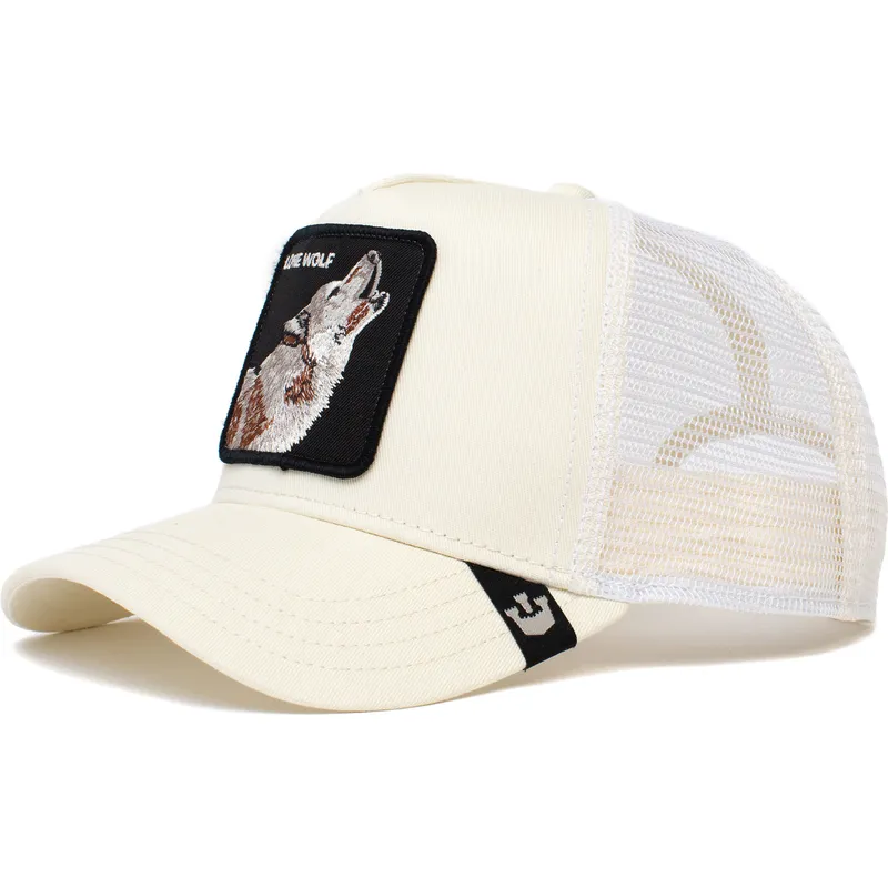 epci-curbata-alb-snapback-the-lone-wolf-solitario-the-farm-de-goorin-bros